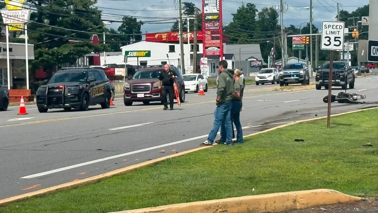 Swoyersville Motorcyclist Killed in Wyoming Borough Crash After Pickup Truck Crosses Wyoming Avenue, Officials Say