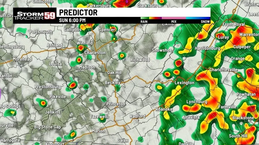 Strong Thunderstorms Could Return to West Virginia Sunday Afternoon, With Forecasters Warning Damaging Winds Are the Main Threat and an Isolated Tornado Cannot Be Ruled Out